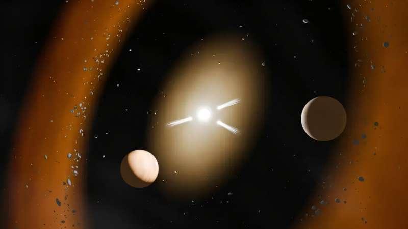 一颗年轻的“类太阳星”正在上演一出惊人戏码：彗星像快递员一样，把冰冷外层的水一路