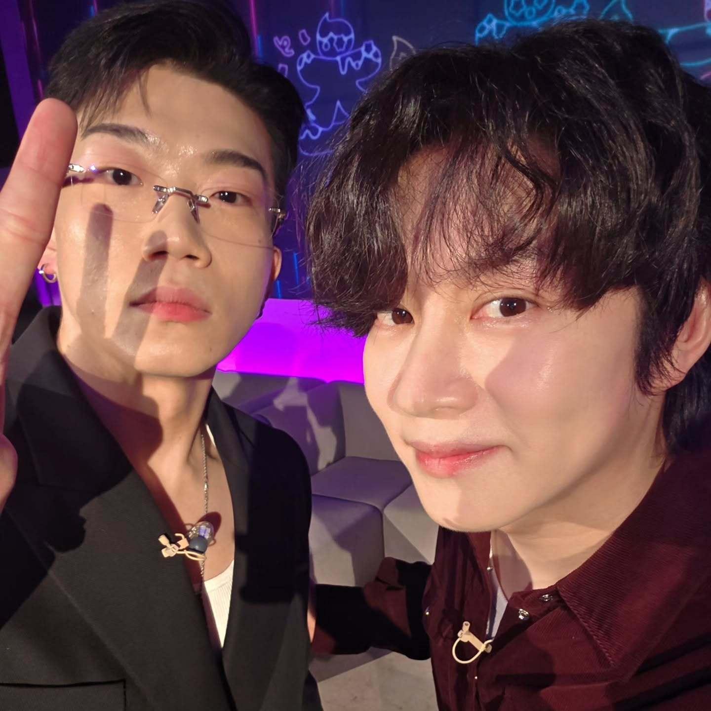 “CB百蓝_。260107金希澈 IG更新：和Changmo chukachuk