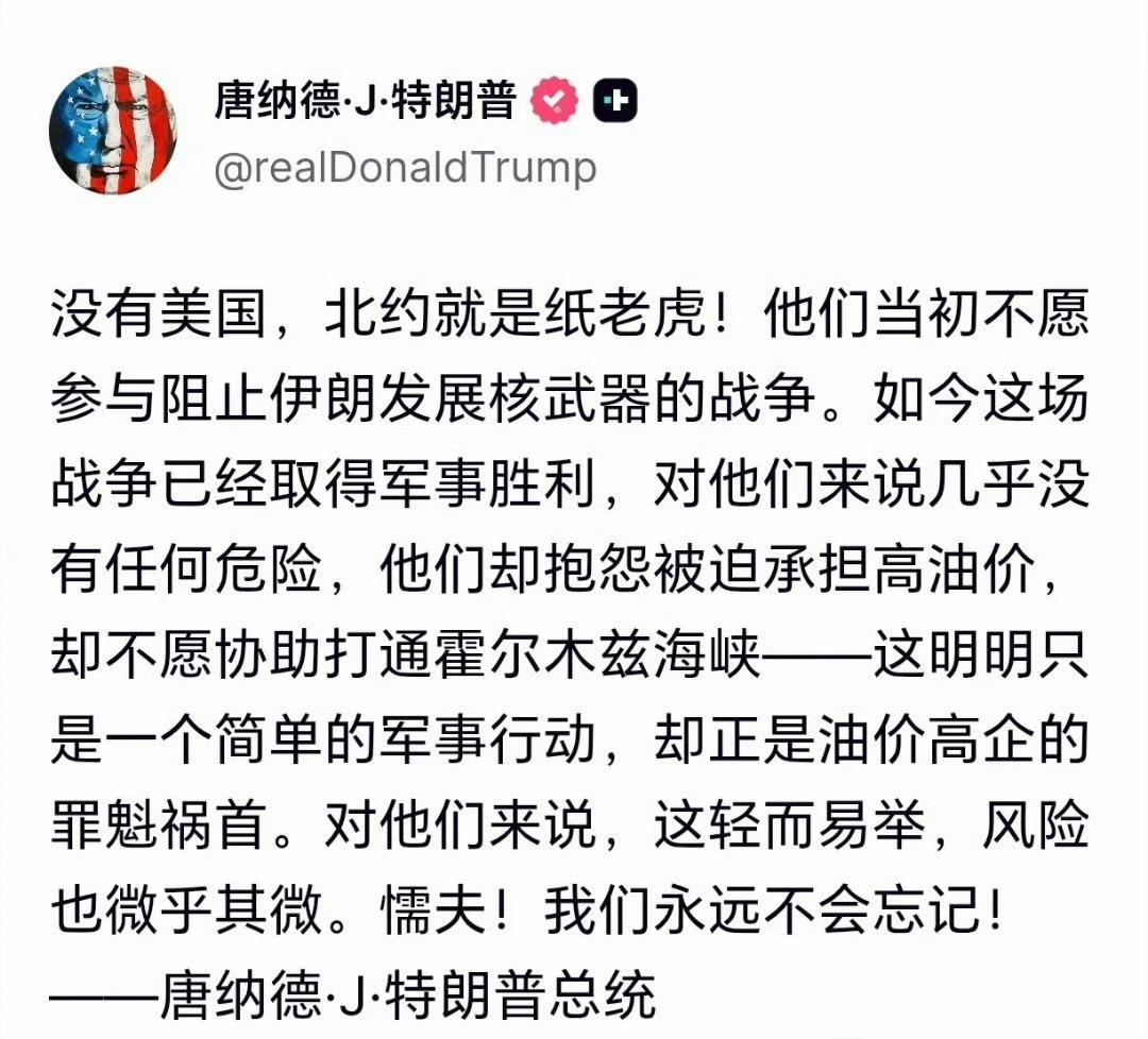 特朗普：没有美国，北约就是纸老虎