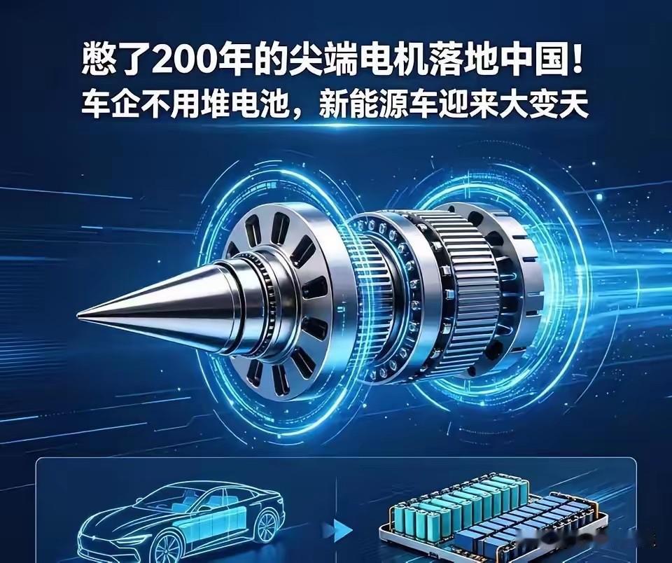 新能源大变天！憋200年的电机，中国终于突破⚠️
​2026年6月5日，中国官宣