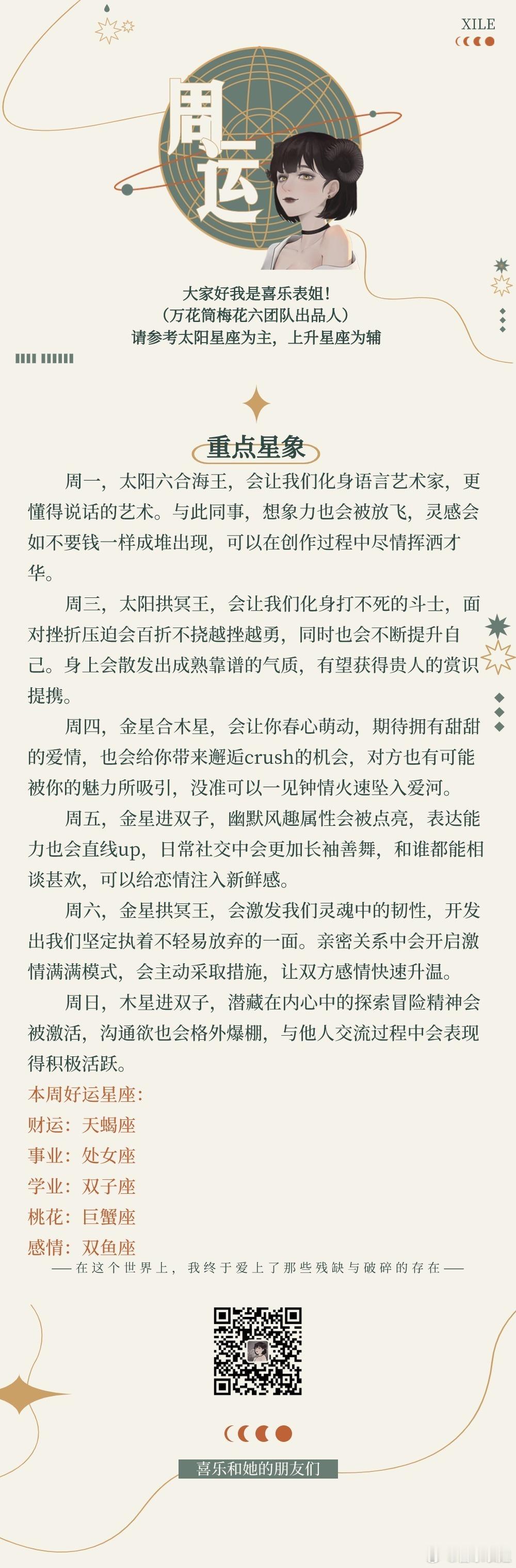 喜乐周运 2024.05.20-05.26 ​​​