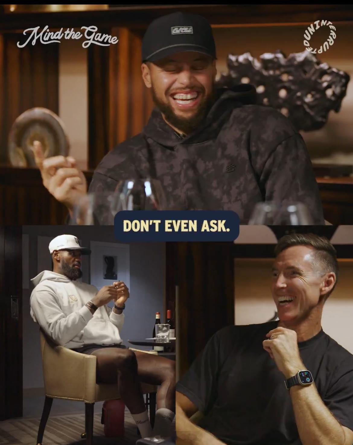 Mind The Game库里期第二部分上线，三人谈及2028年家门口国家队的问