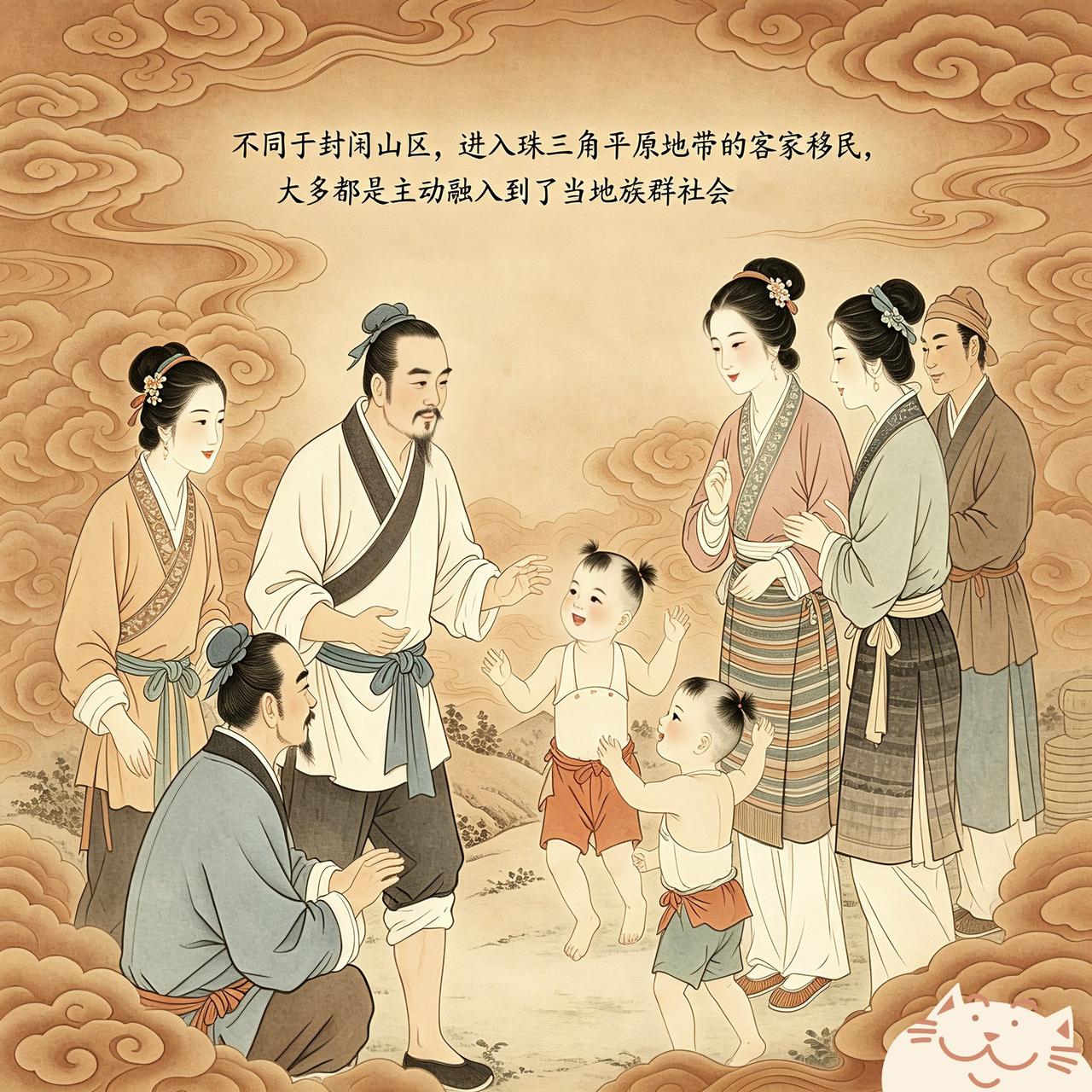 历代北方中原移民(客家人)，只要是进入了珠三角广府等等这些地区后，多是不能再置身