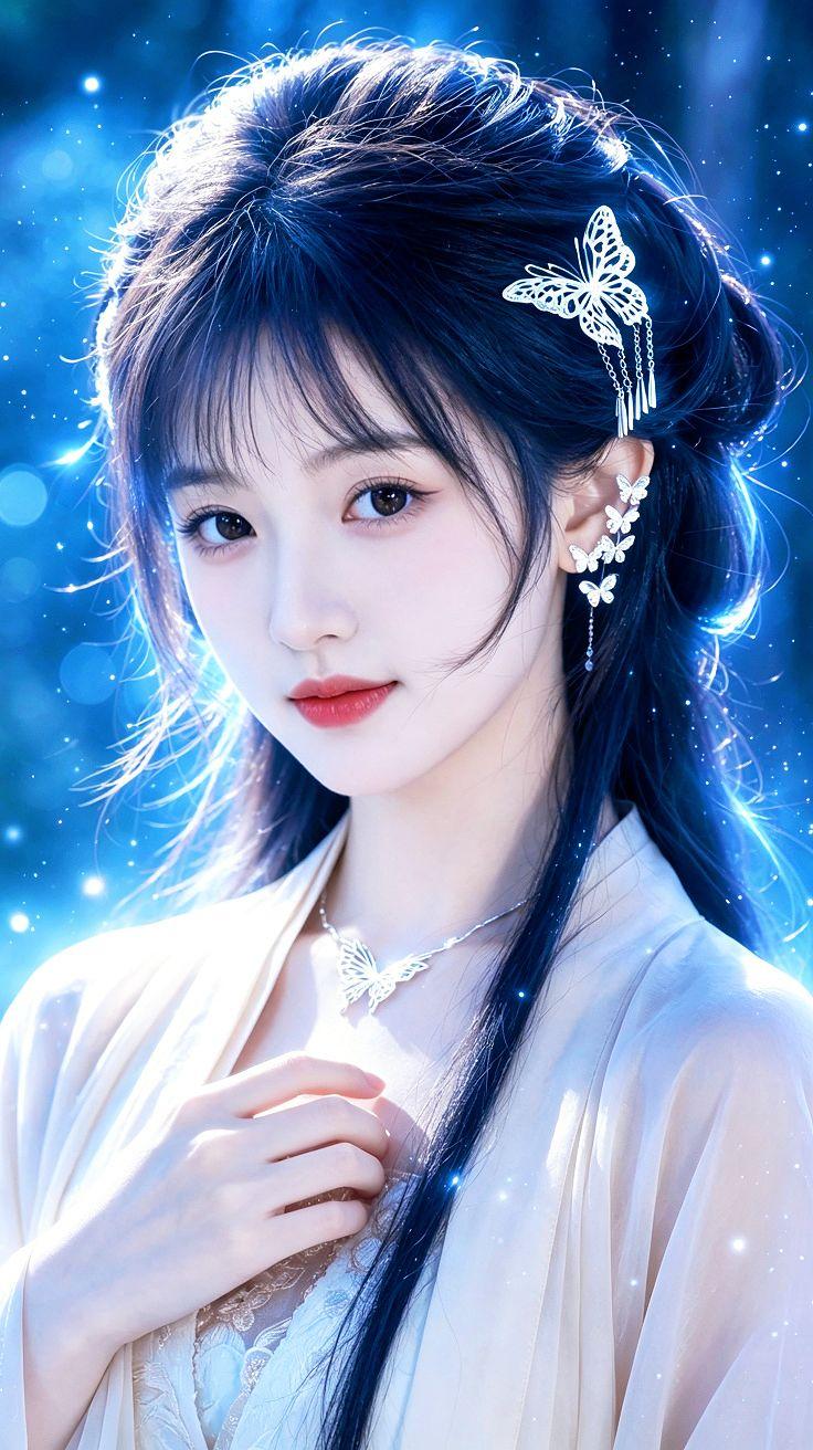 AI古风清冷人像组 抖音ai创作 古装清冷感 古风美人 古风
