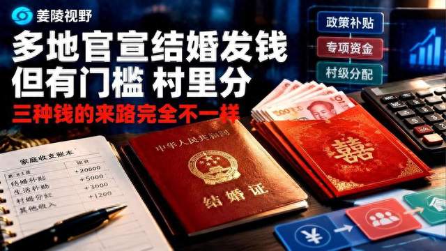多地宣布结婚发钱：领个证直接拿红包，最高奖励8万？