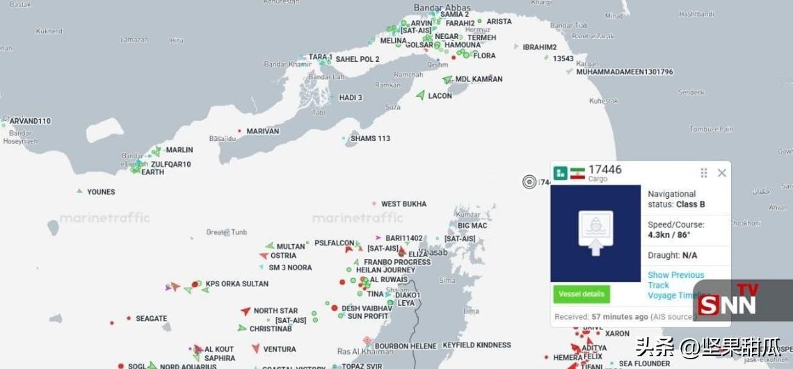 3.16下午，霍尔木兹海峡没有任何非伊朗籍船只或油轮。美国不怕，自家船也不敢通过