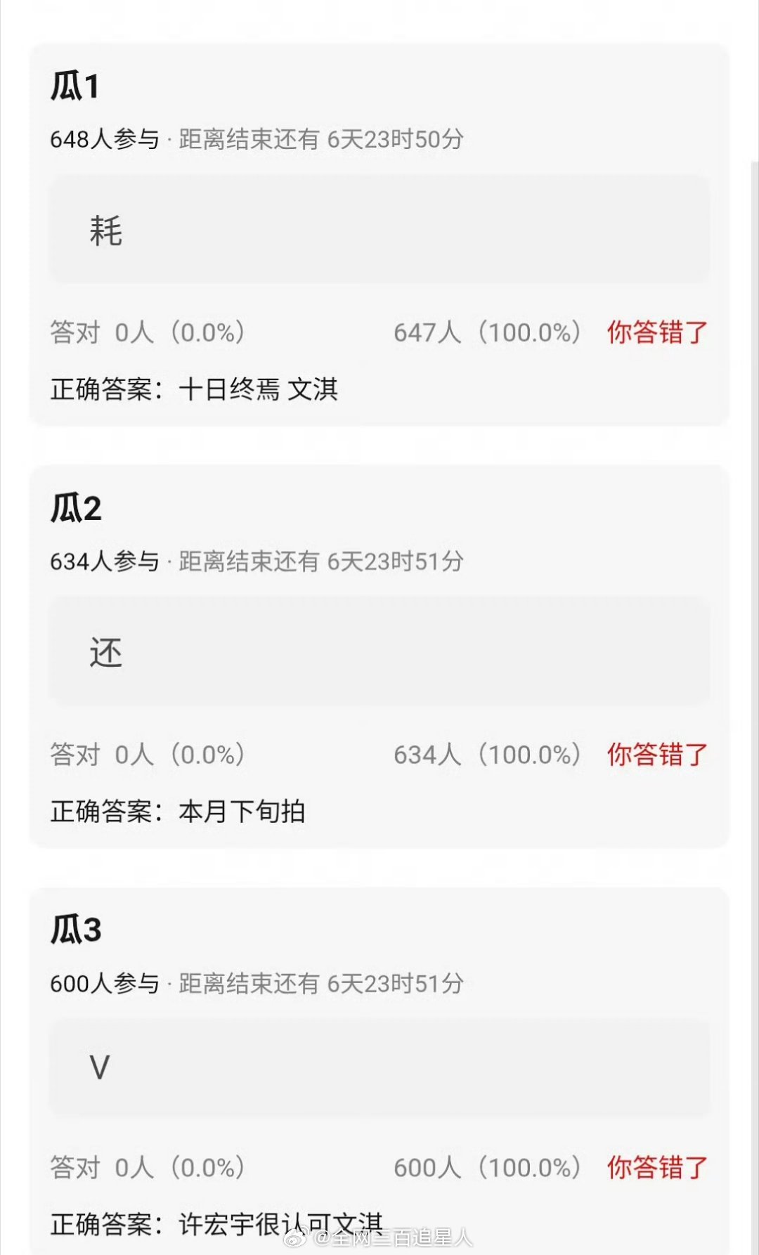 十日终焉到底有多少人啊，网传文淇本月下旬也要进组了 