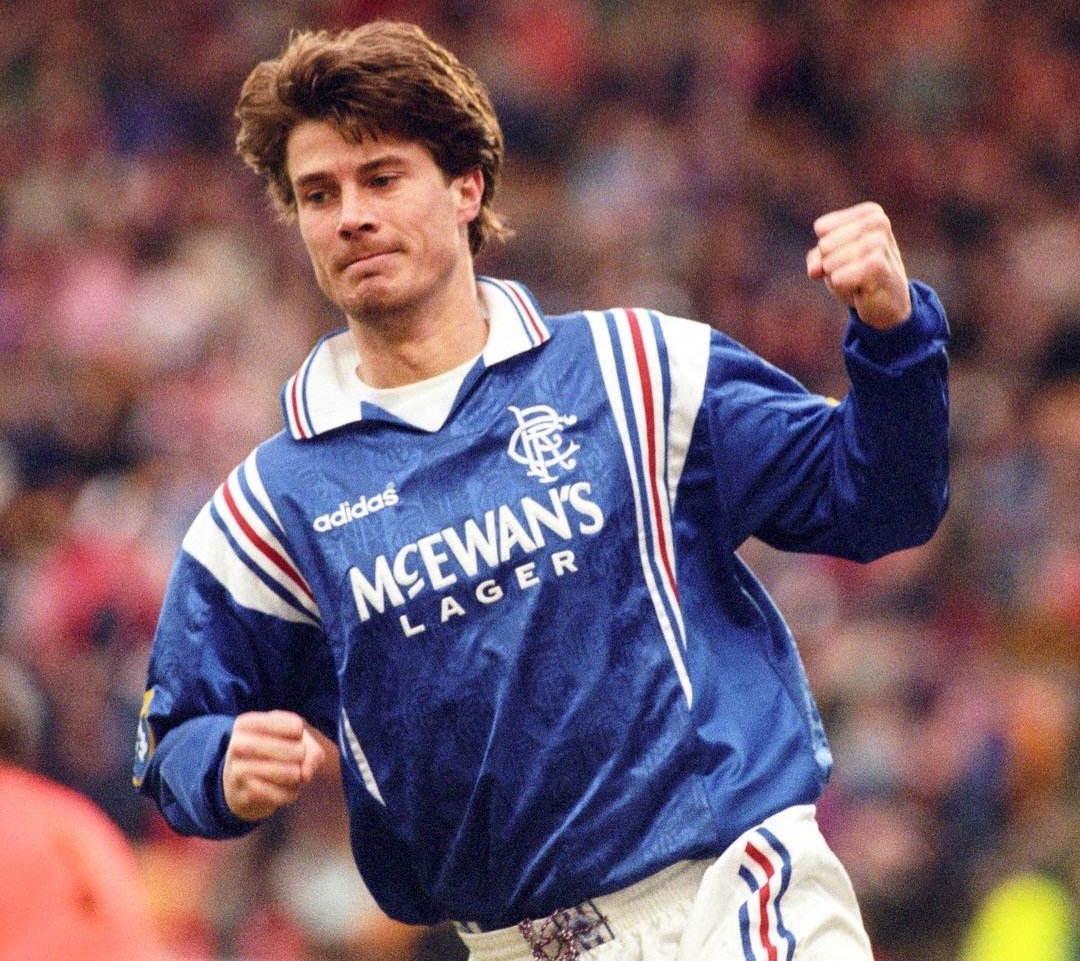 【老照片】 苏超﻿ Brian Laudrup. The Rangers Yea