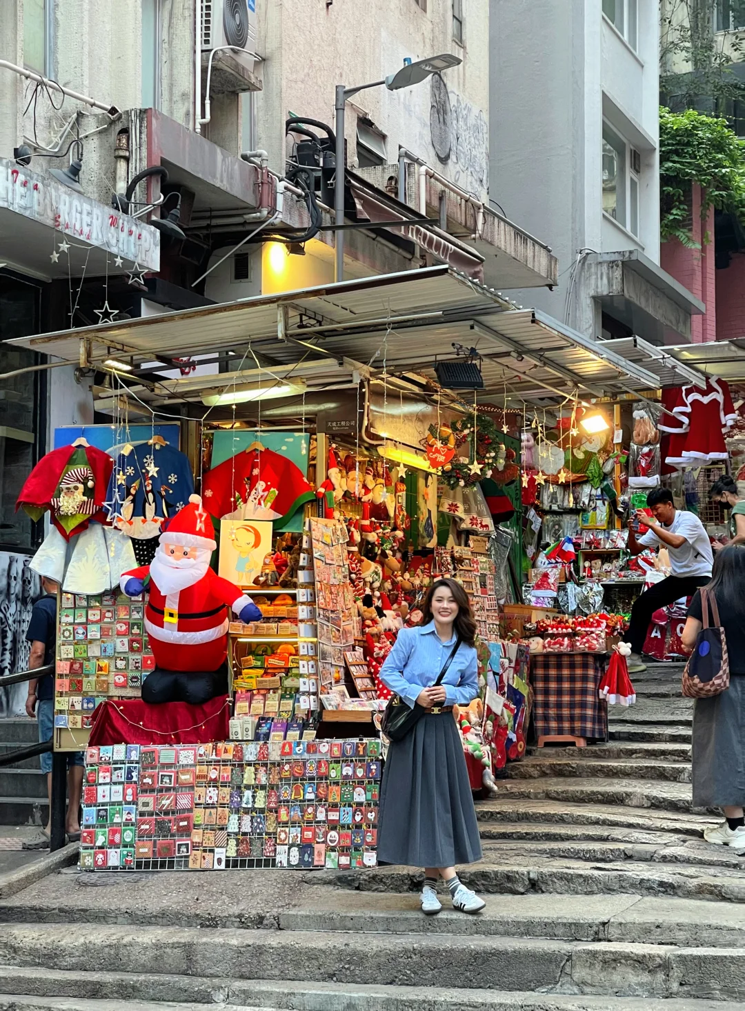 🇭🇰香港中环·充满了圣诞氛围的一条街🎄