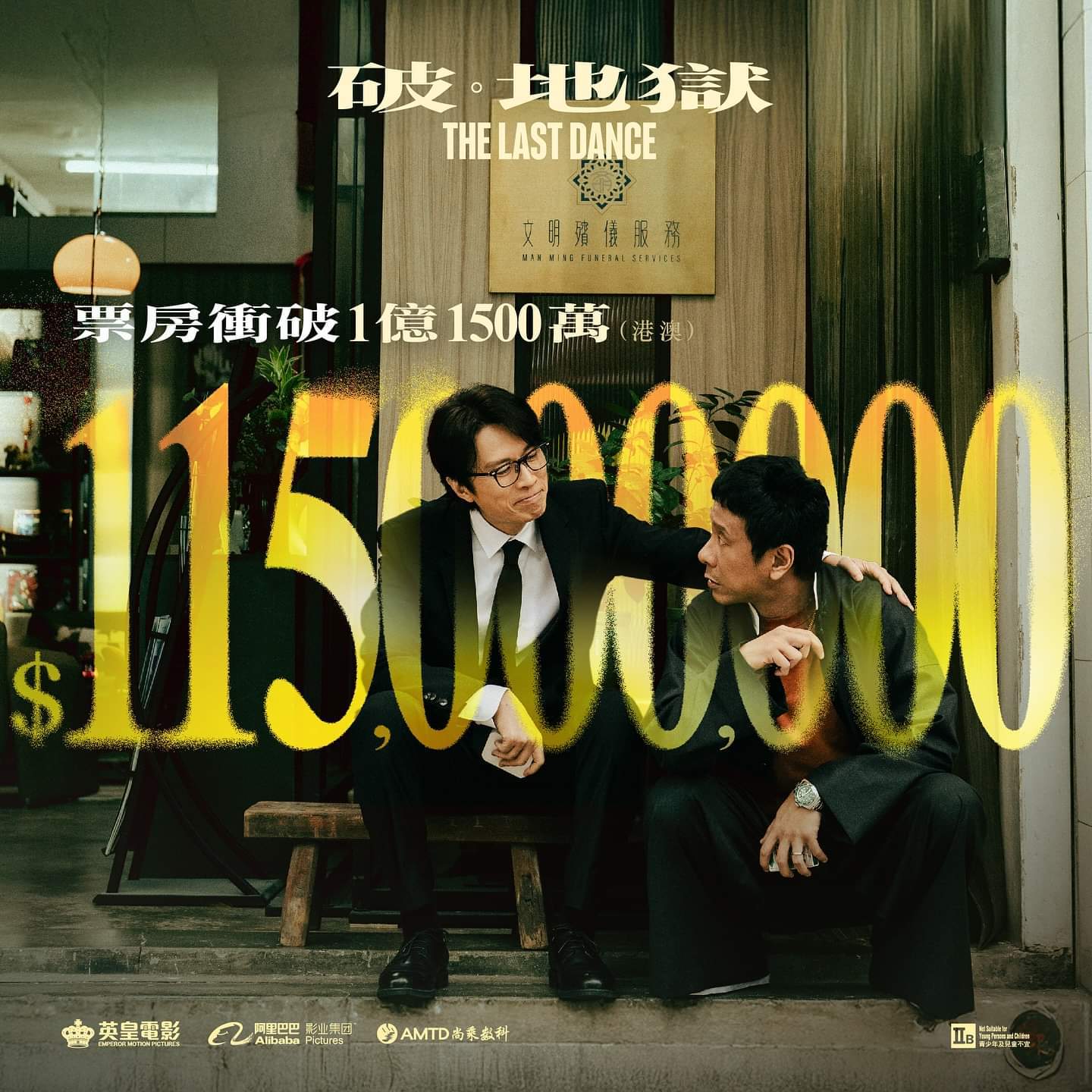 《破•地狱》票房冲破1.15亿，超越《美国队长3》排名香港影史中西电影总榜第9，
