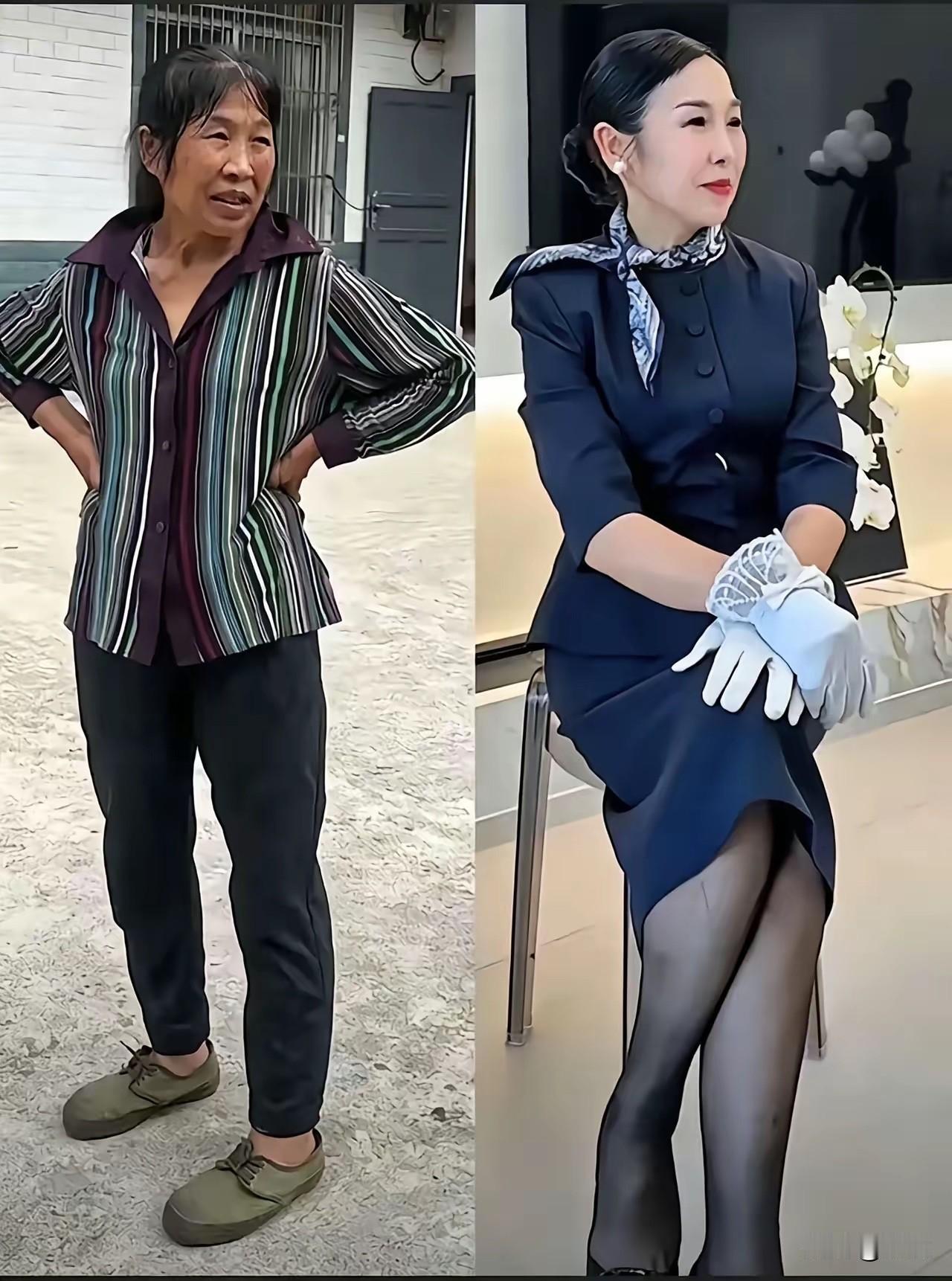 没有不漂亮的女人，打扮一下，村里一圈人追