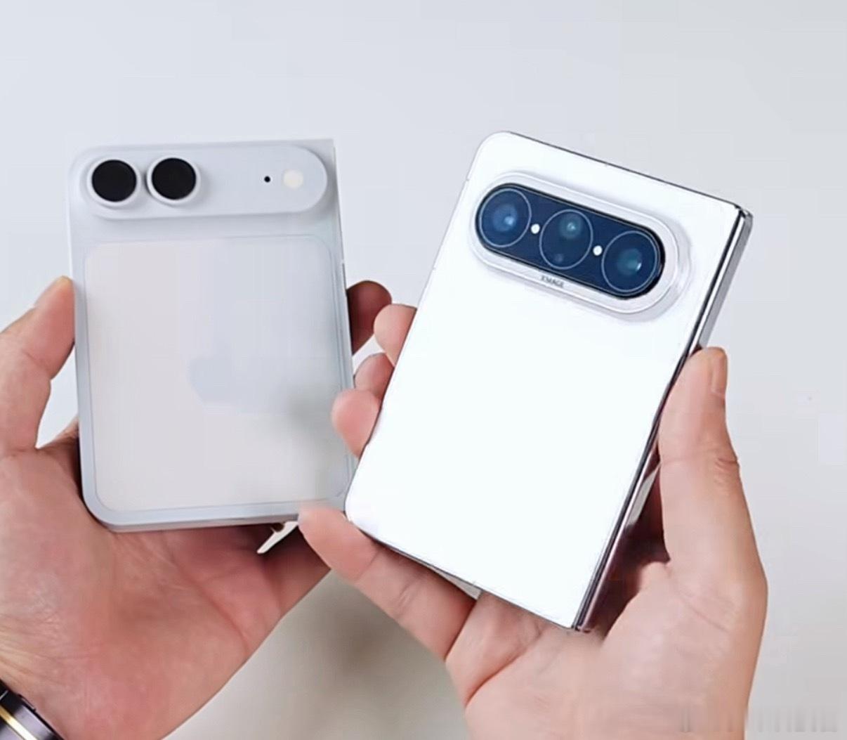 华为折叠屏对比iPhone折叠屏HUAWEI Pura X Max：已打样，欢迎