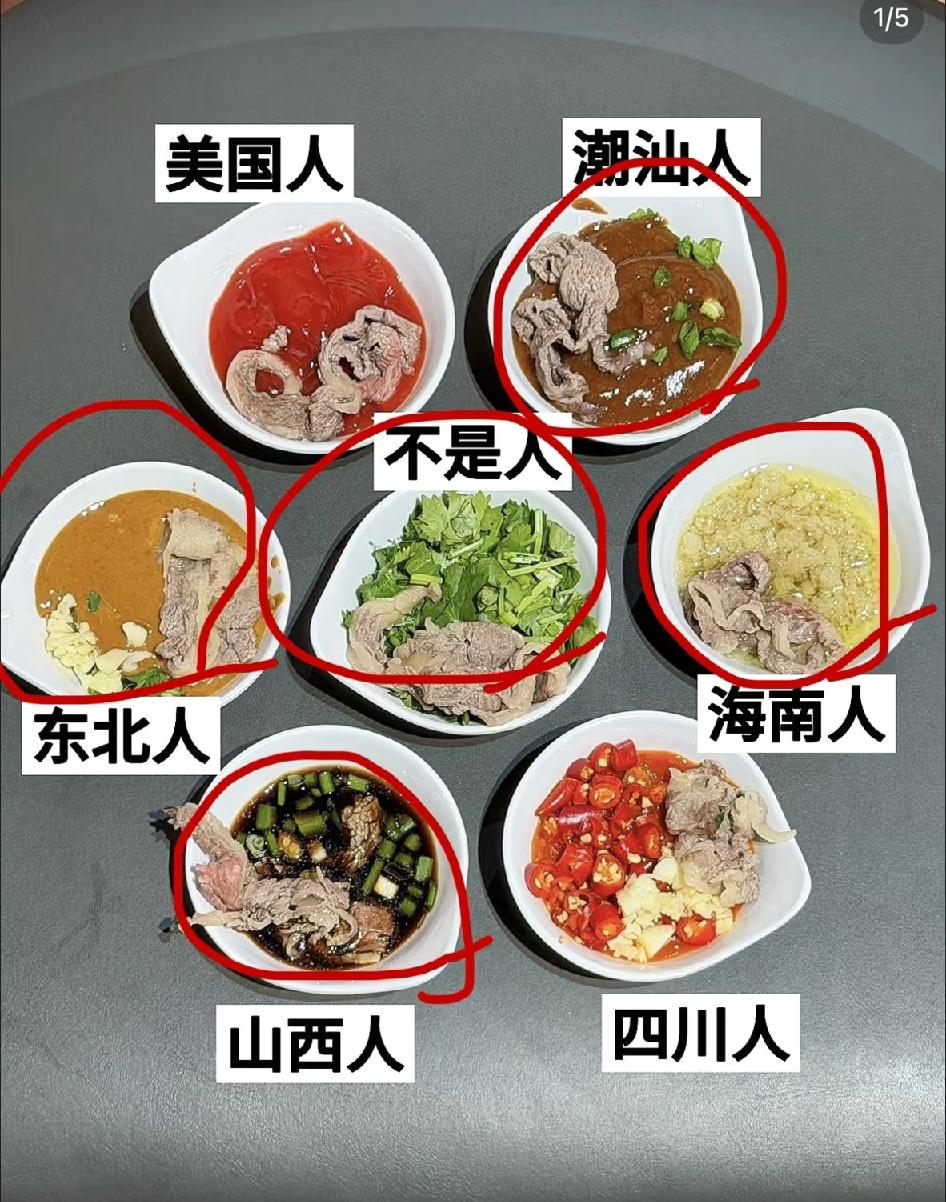 美国人蘸料最独特，广州人蘸料，然后把剩下的给我混一起。