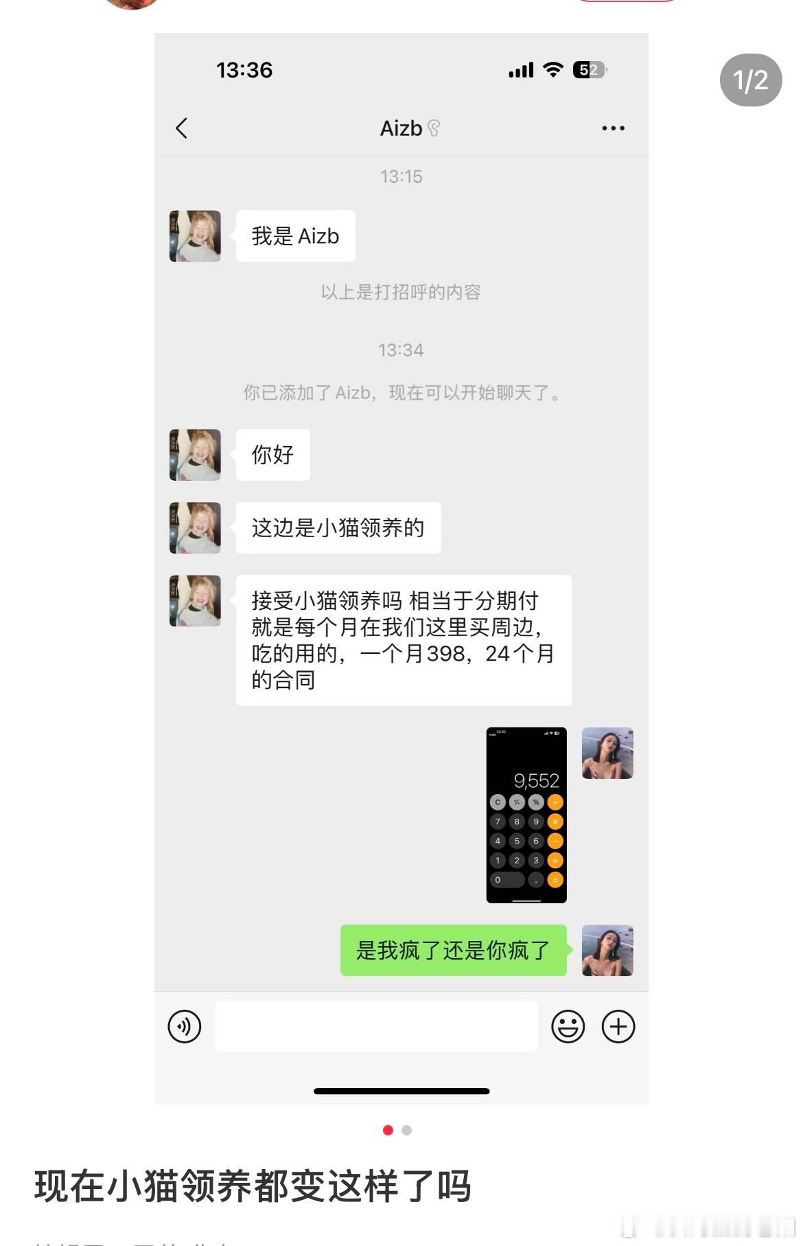 现在小猫领养都变这样了吗？ ​​​