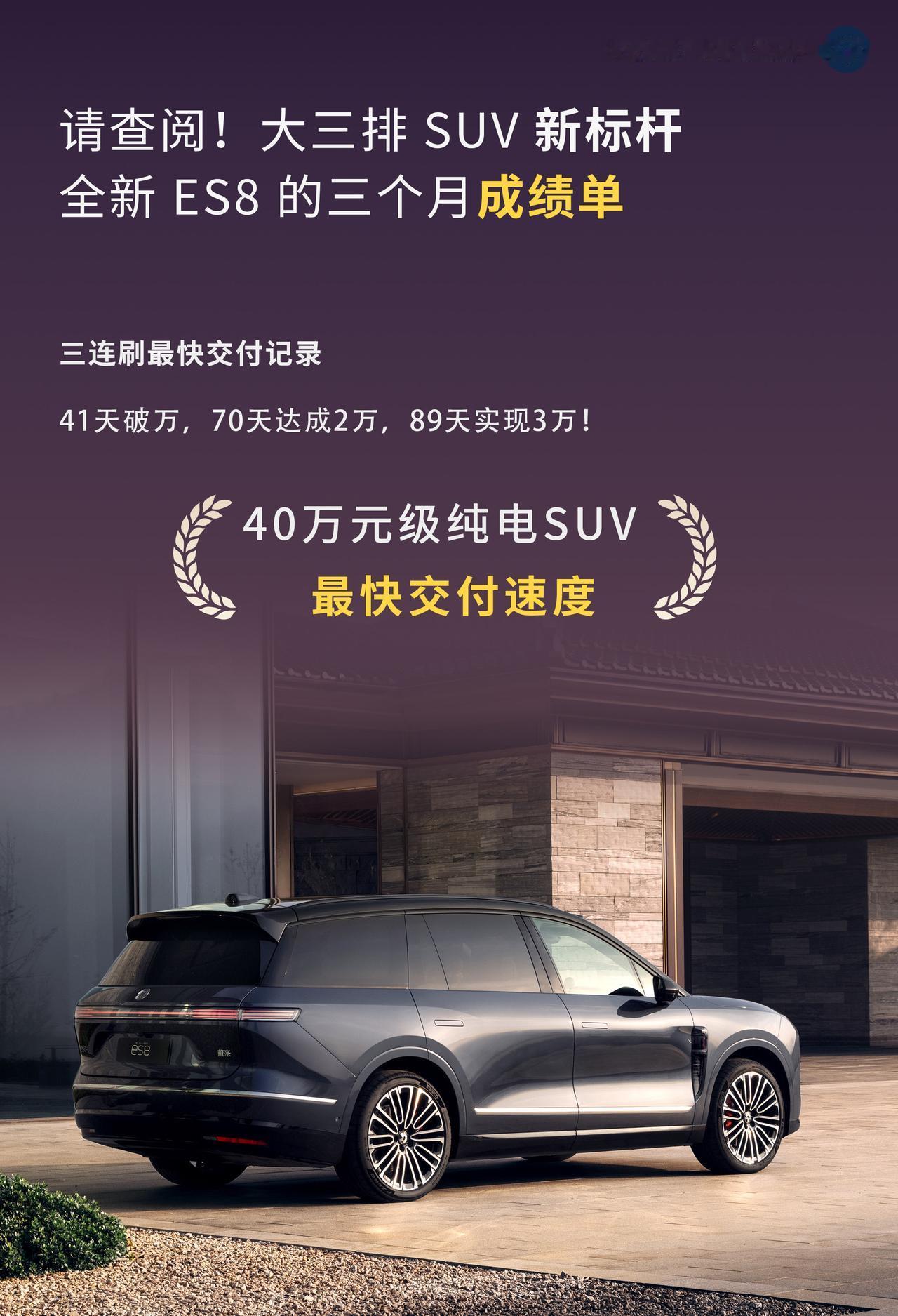 太强了！太强了！
全新ES8太强了，感觉毫无对手！

请查阅，
大三排SUV新标