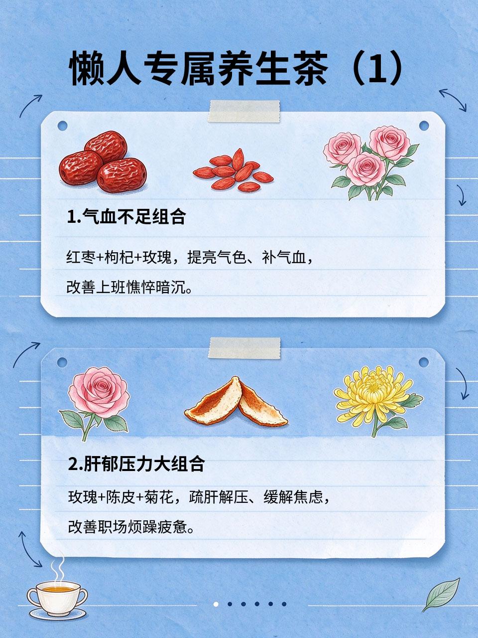 上班族懒人养生，不用煲汤，随手冲泡养生茶
上班族没时间煲汤、熬养生粥，没时间复杂