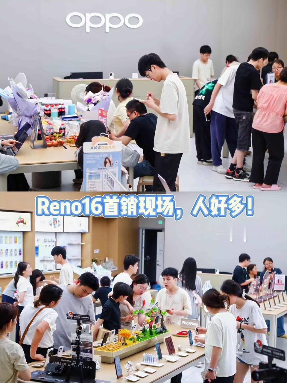 谁懂啊，Reno16线下是真火啊💥

最近老是刷到Reno16
正好下班路过线