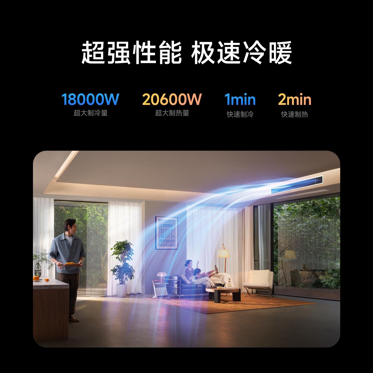 产品能打还有十年保修！我想把家里的空调都换成米家中央空调 双风轮