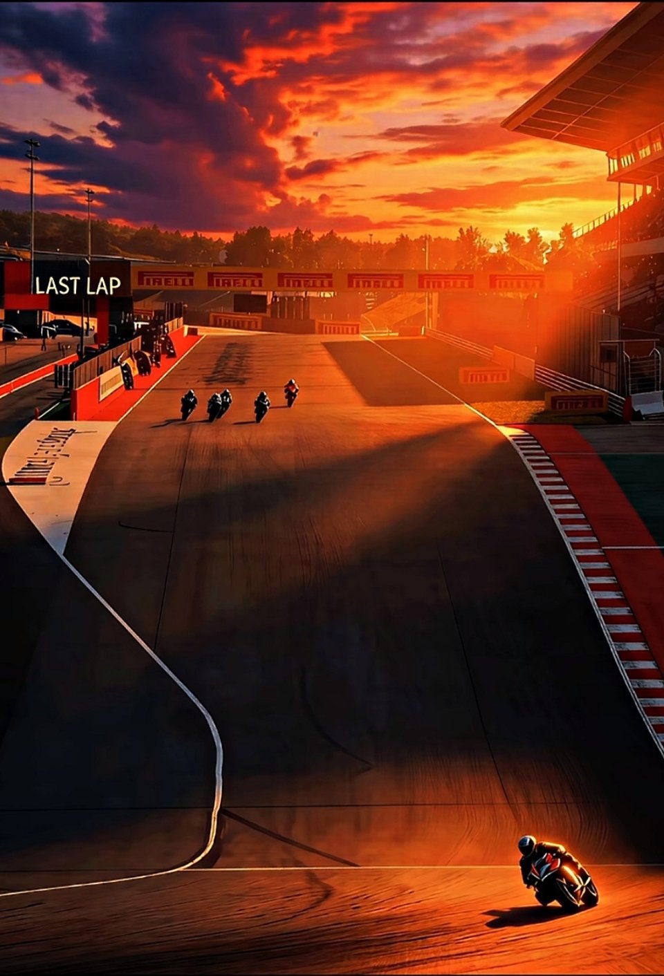 这张调色后的张雪机车夺冠瞬间的照片，太有感觉了。 