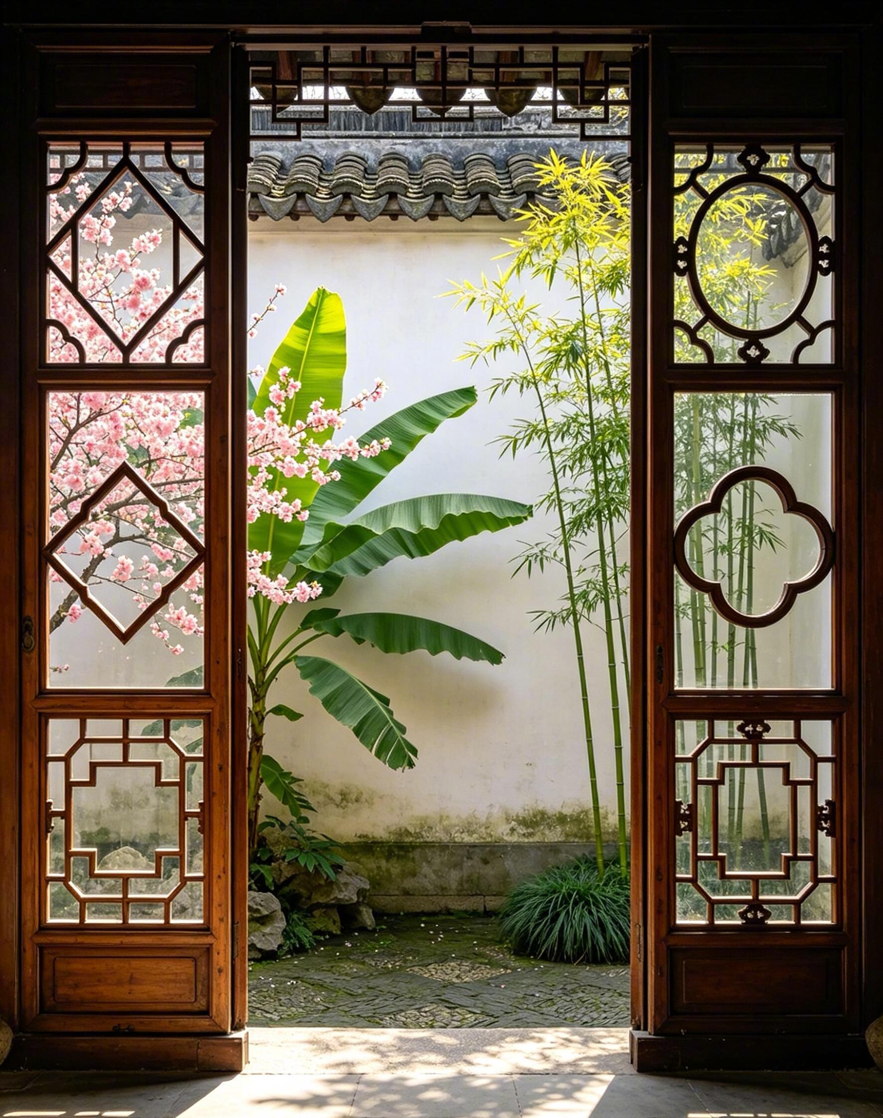 苏州园林框景｜中国人把浪漫藏进一扇窗里。 