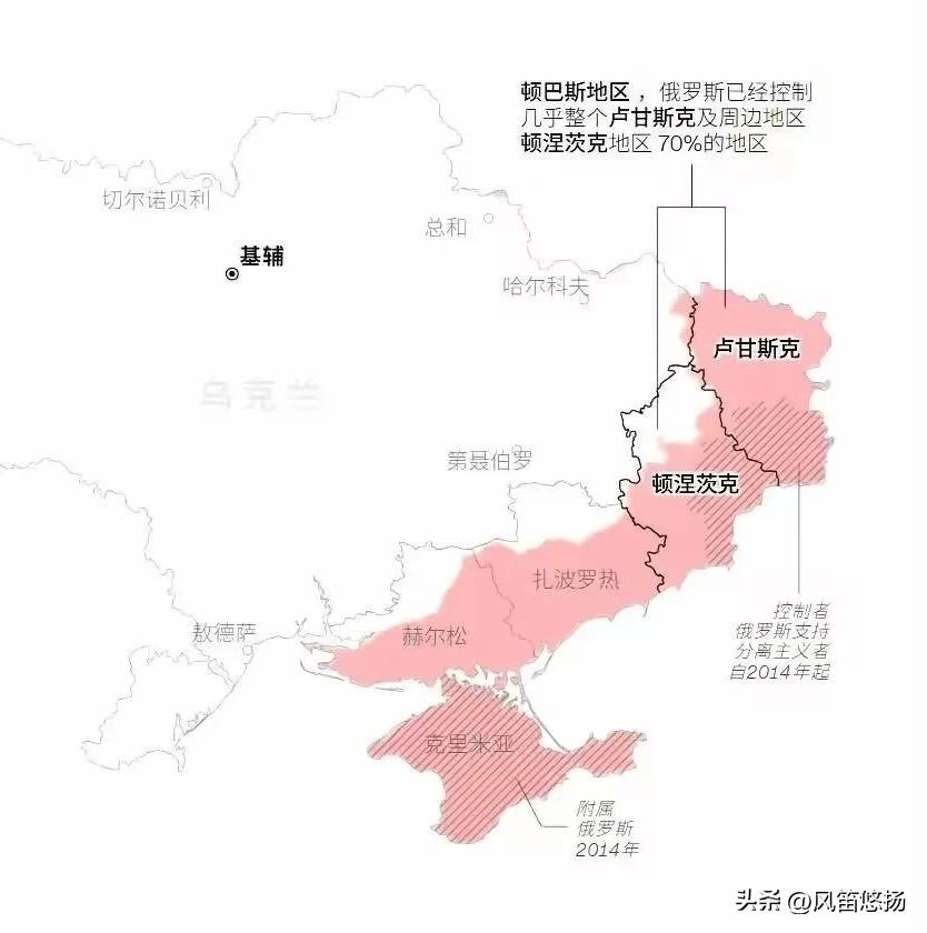 俄罗斯宣布控制卢甘斯克州全境
已经控制顿涅茨克州70%
卢甘斯克＋顿涅茨克＝顿巴