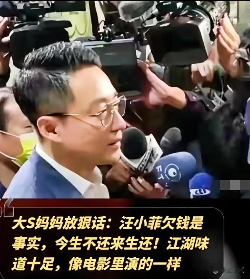 #我来唠家常#大S妈妈放狠话：汪小菲欠债必还，两家财务纠纷再度引发关注，扒来扒去