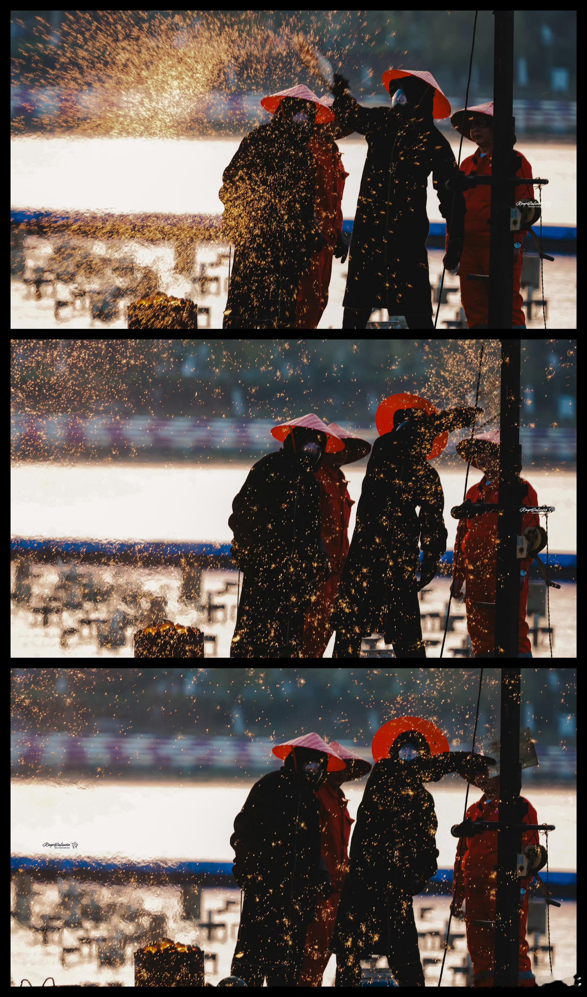 姚琛打的铁花有1600度接下来向你走来的是非遗小琛姚琛