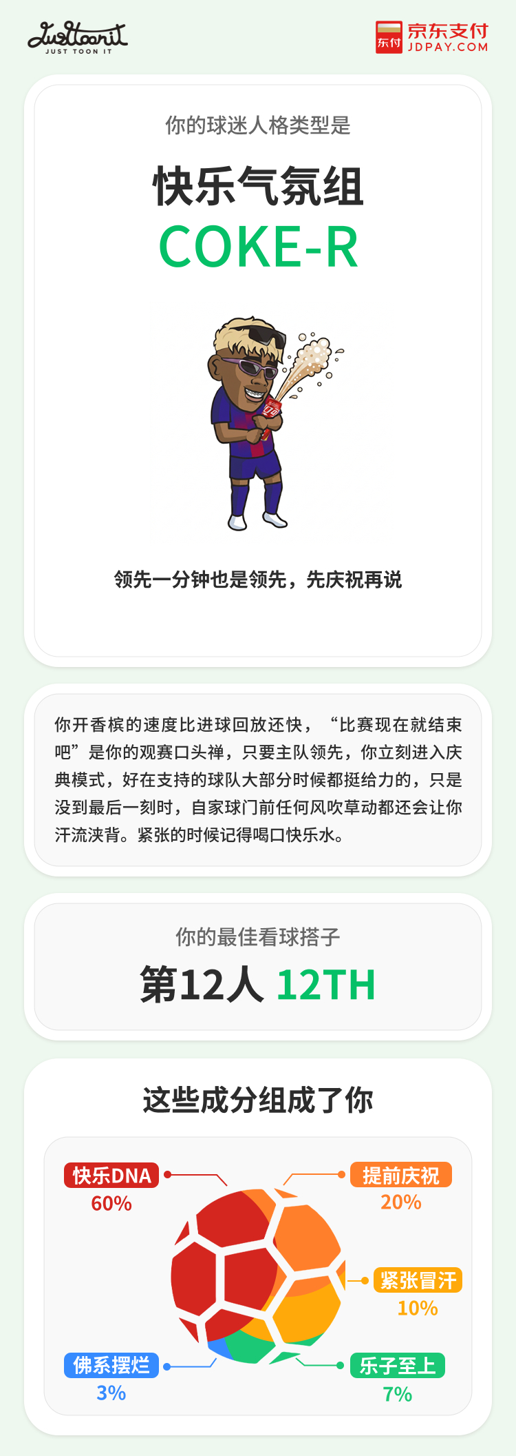 建议大家对钱要有概念不管日常花销还是观赛采购，都要做好规划。去JD搜SJBTI完