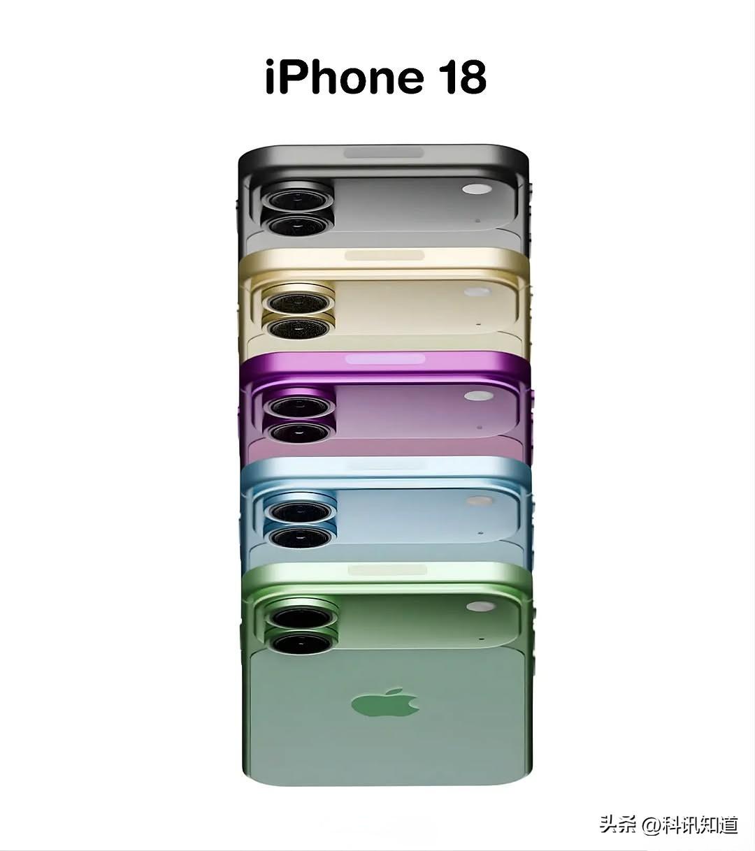 很薄的iphone18，这些配色的你打几分？