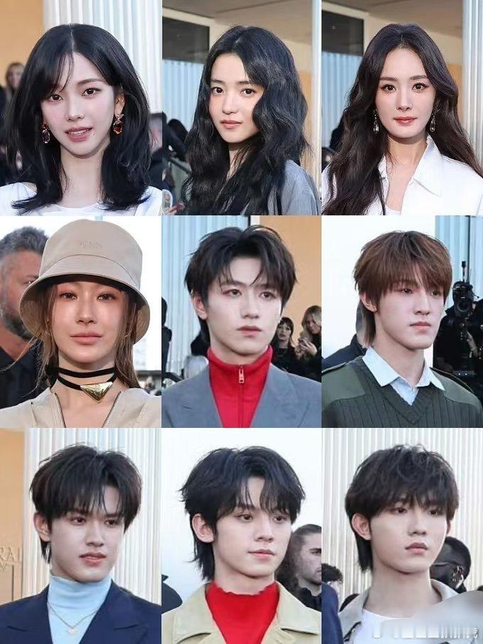 prada大秀艺人怼脸生图中有三个人很美一个人很帅Prada直播