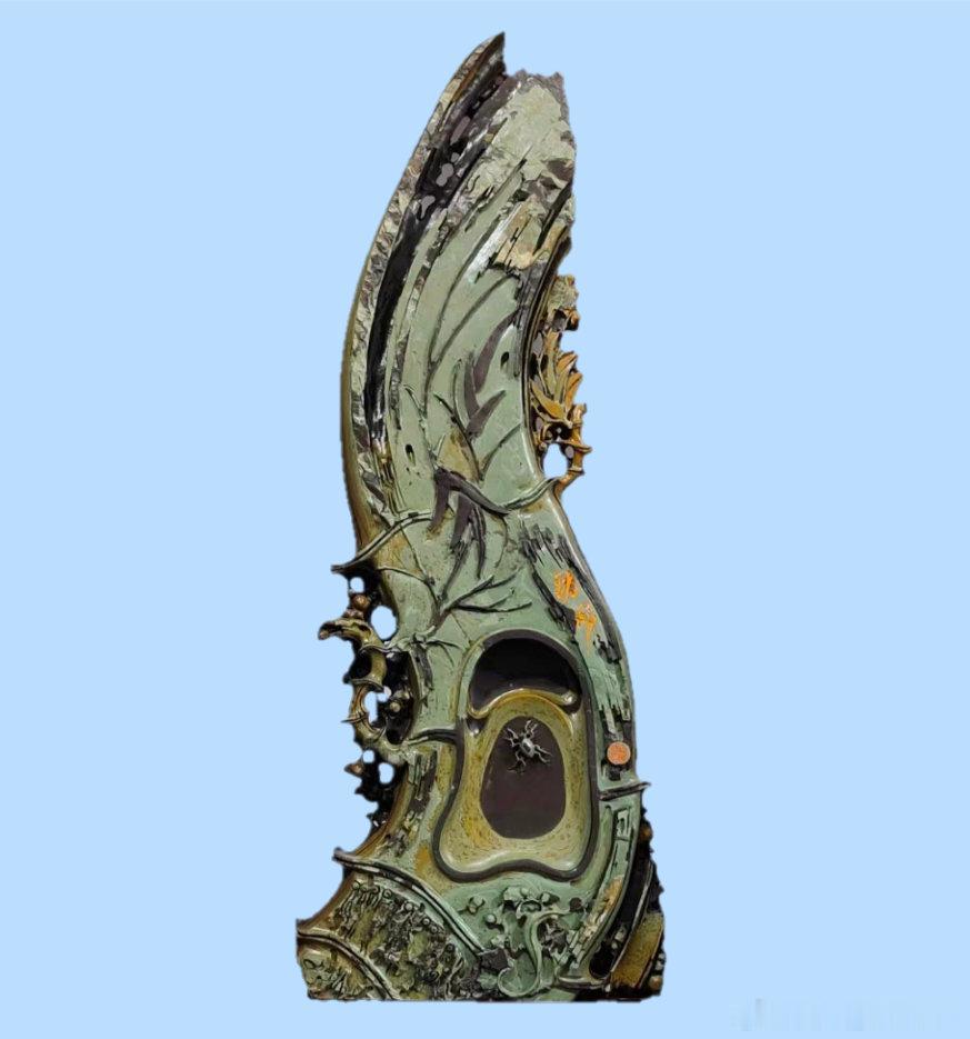 【精品展示】（二）砚台系列（6）：苴却砚❺～～看不砚作品⑫。与师友们分享，一手货