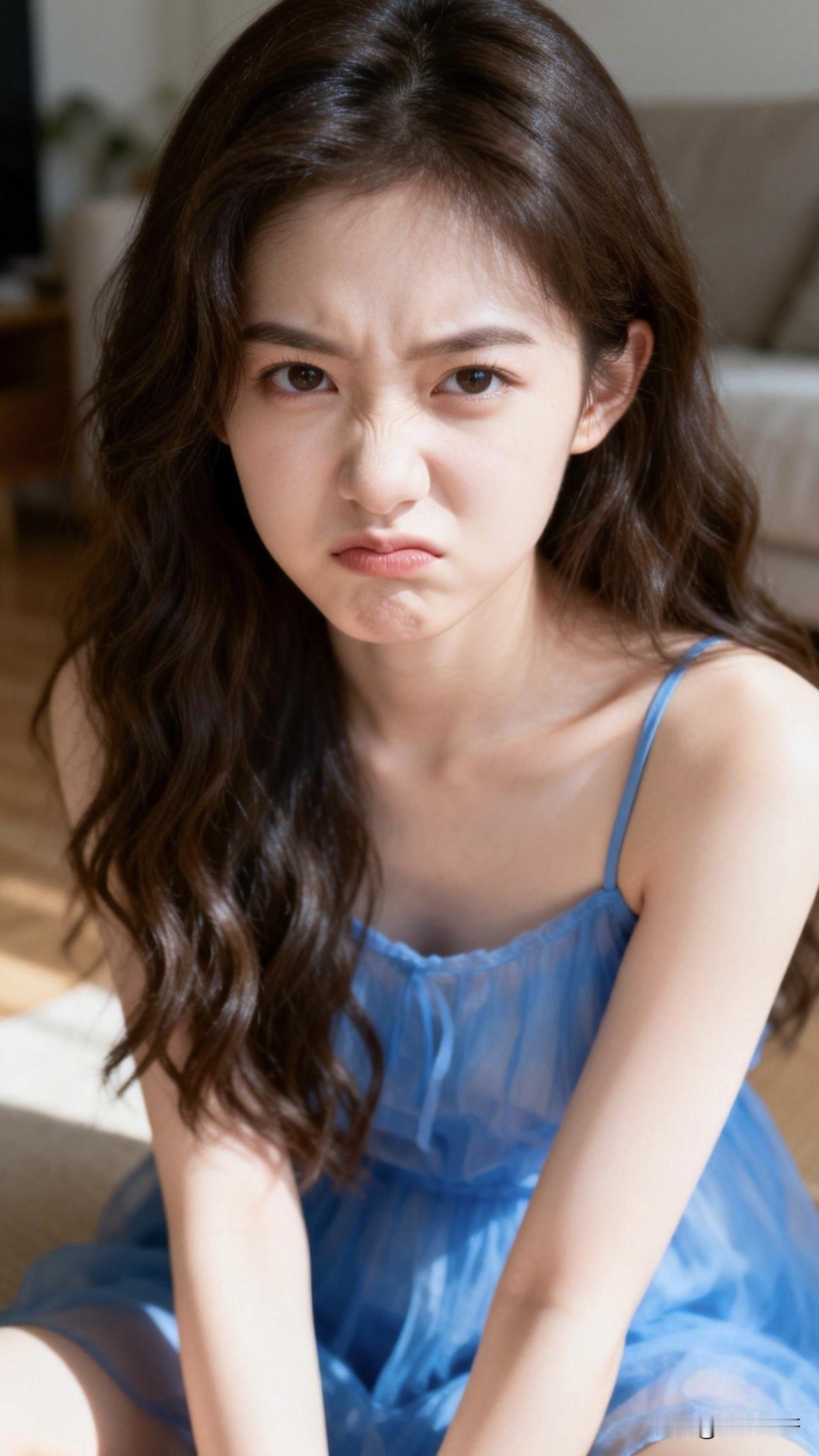 ：哼～凭什么必须要每天微笑面对这个世界，活在别人的眼光下？哼～我开心就笑，我难过