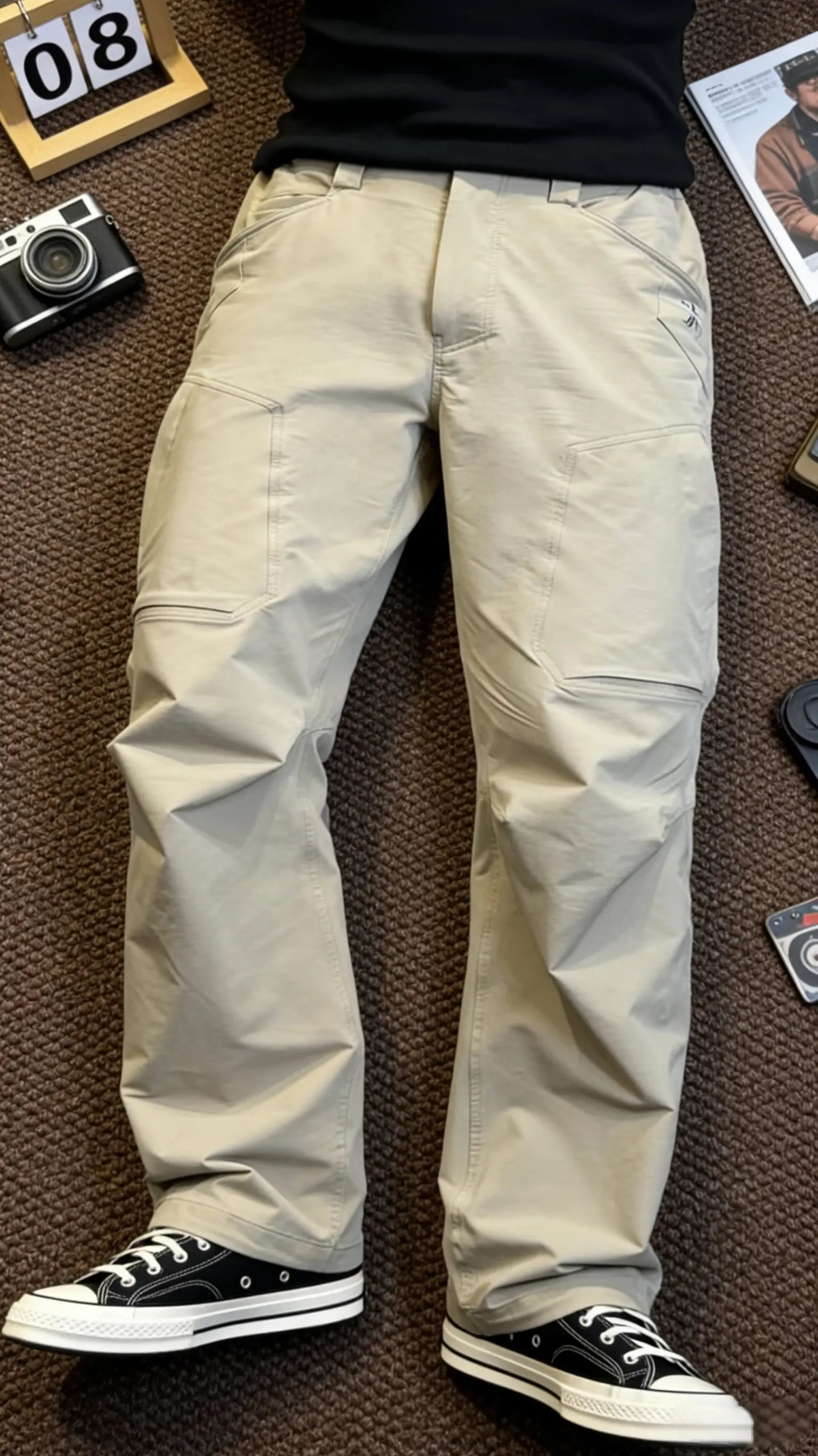 谁能拒绝这款哈迪斯弹力加厚多口袋战术机能冲锋裤长裤直筒男士长裤