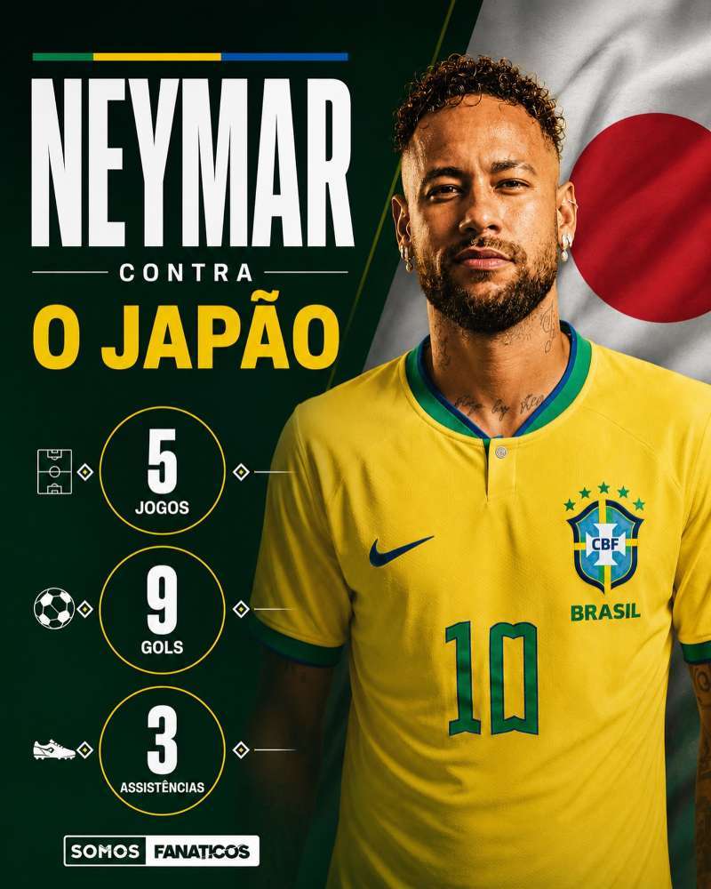neymar 小日子克星内马尔对阵日本5场9球3助内马尔