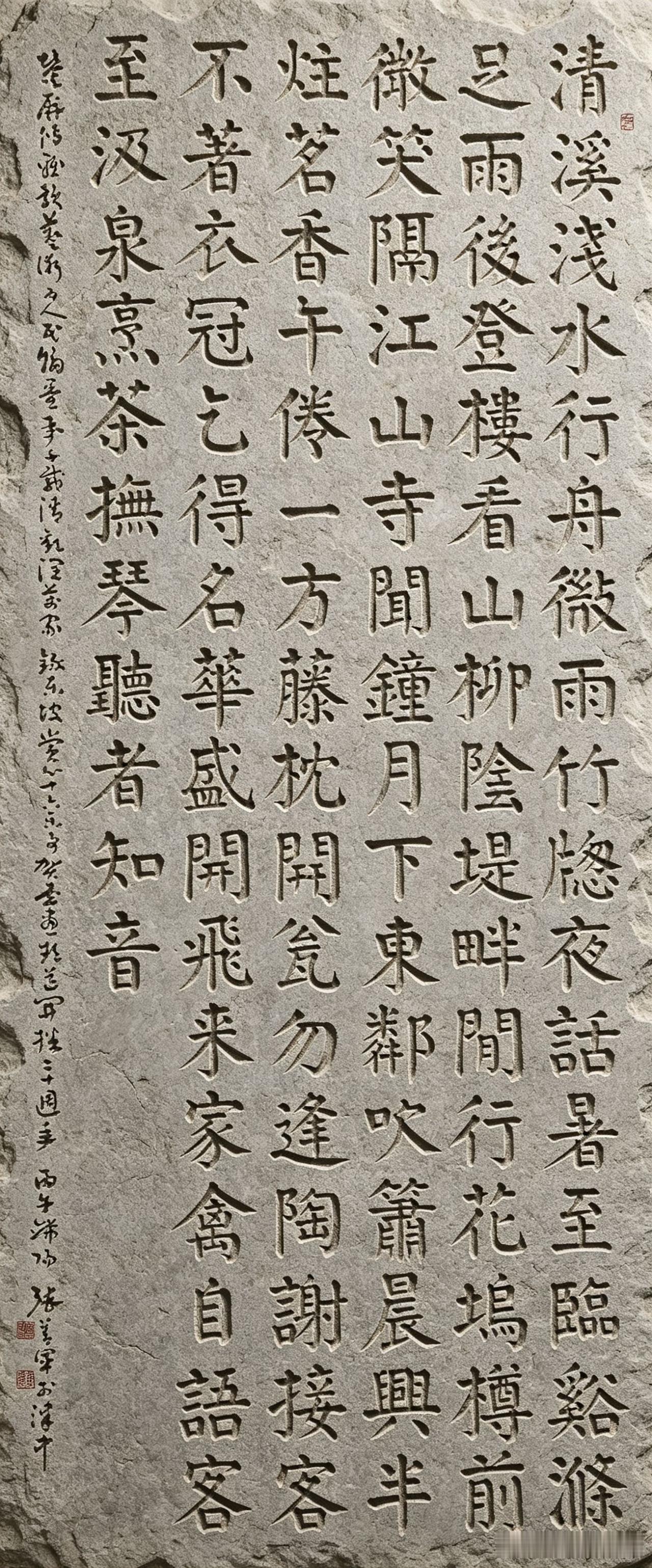 磅礴的大颜最适合碑刻