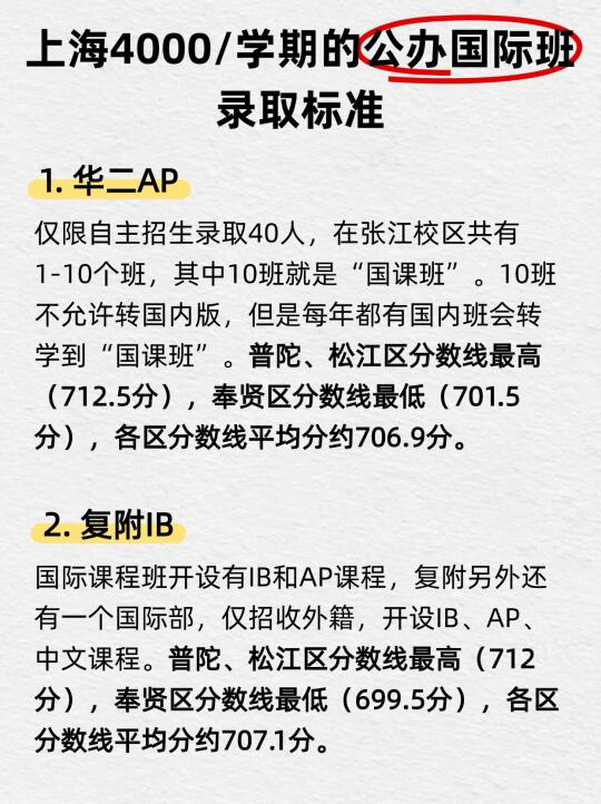 上海4000一学期国际班，怎么录❓