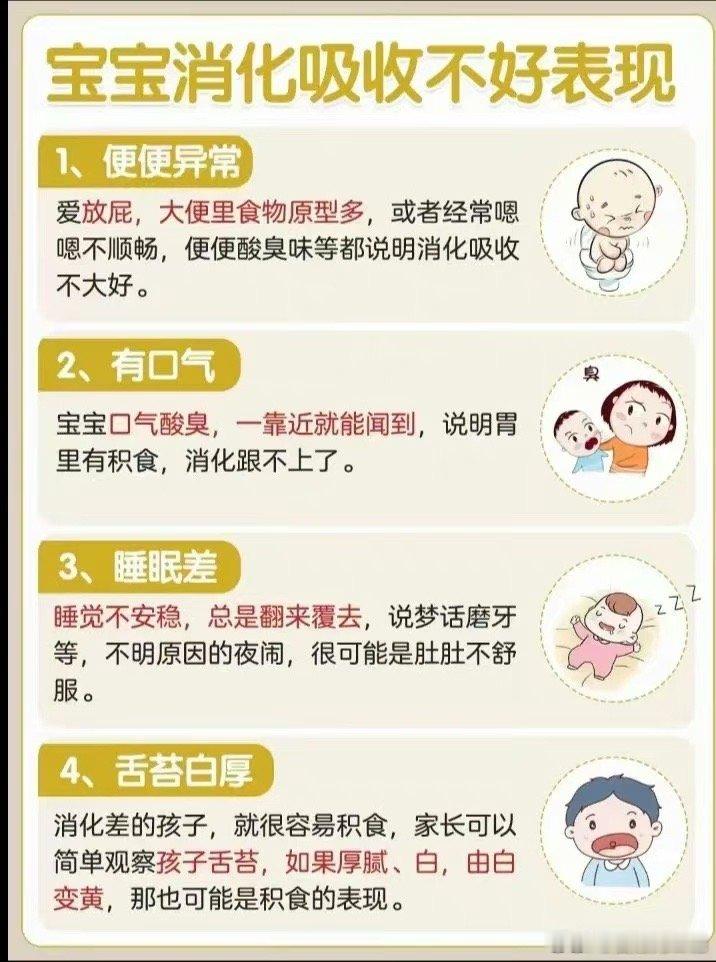 宝宝消化不良有哪些表现 