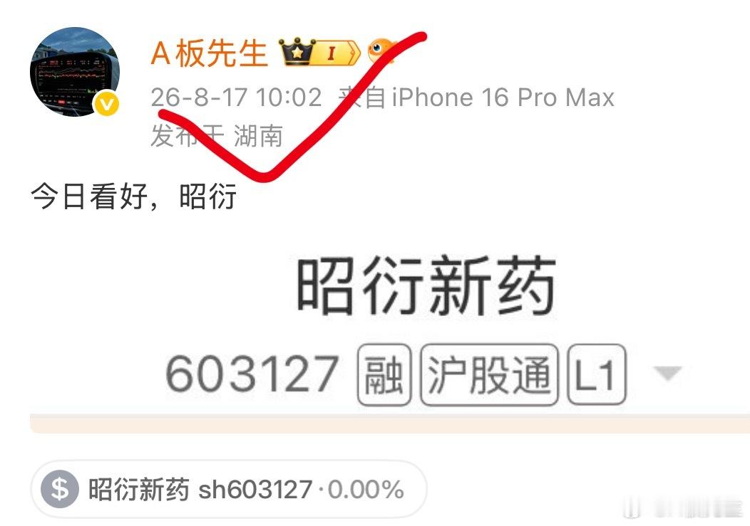 昭衍盘中冲高，择机落袋 