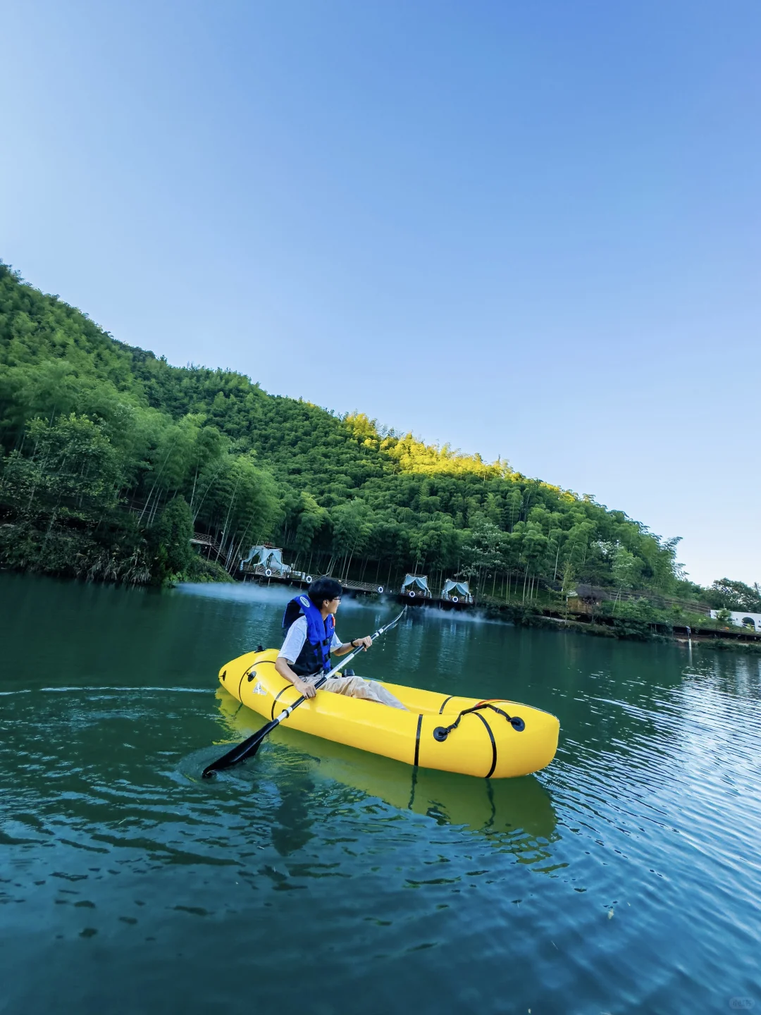 杭州玩水天花板🚣桨板+竹海躺平太爽了