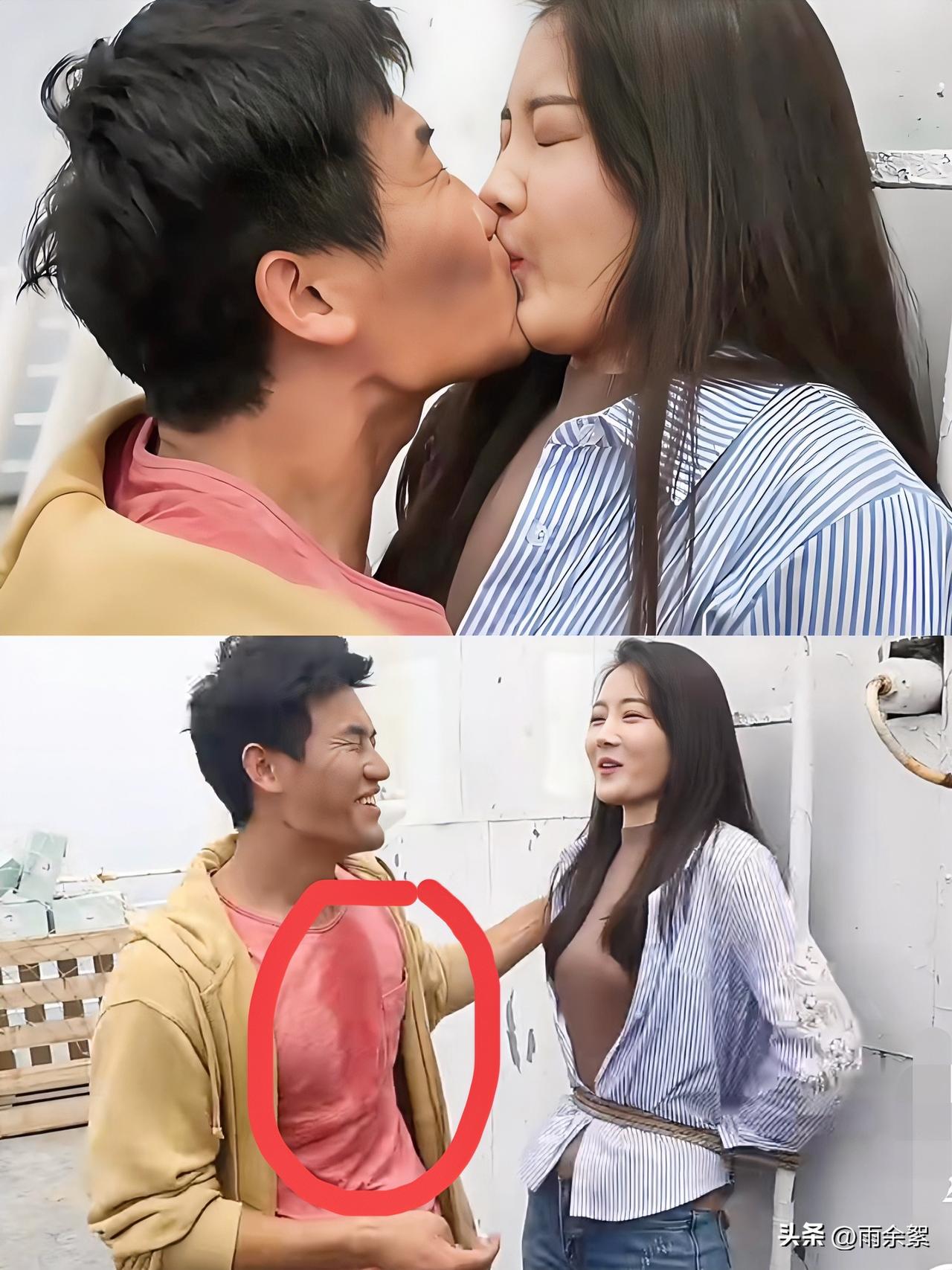 瞧，把持不住了，口水流了一身！当得知美女是“银屏初吻”时，嘎子开心得失控？

为