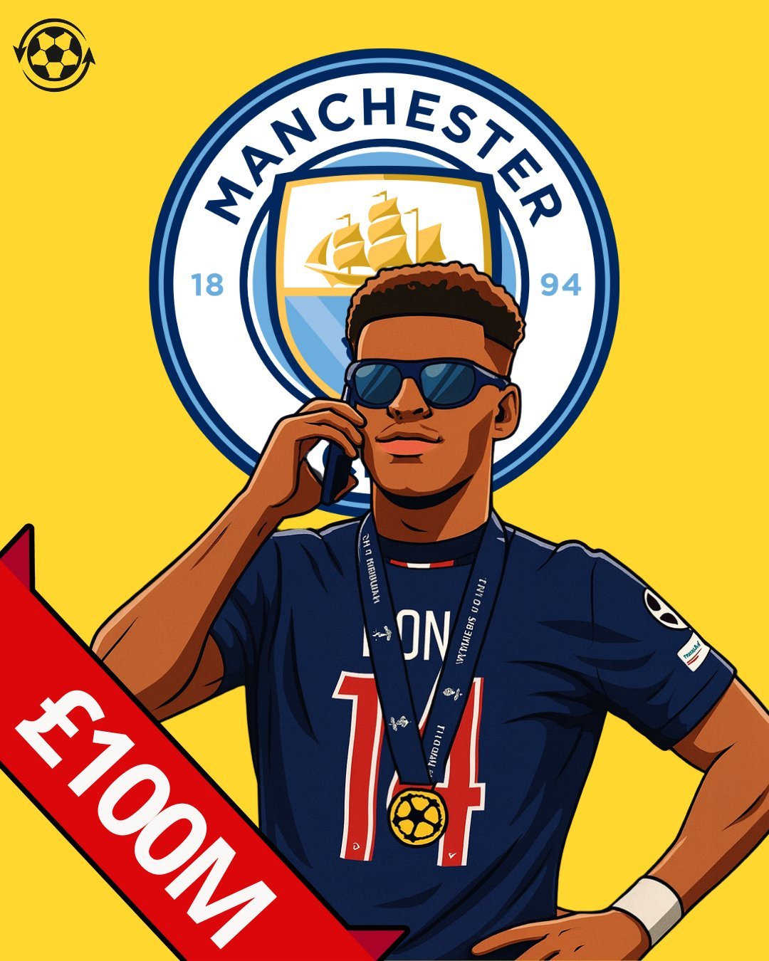 欧冠  🚨重磅！曼城已将巴黎圣日耳曼前锋新科金童奖得主杜埃指定为2026年的转