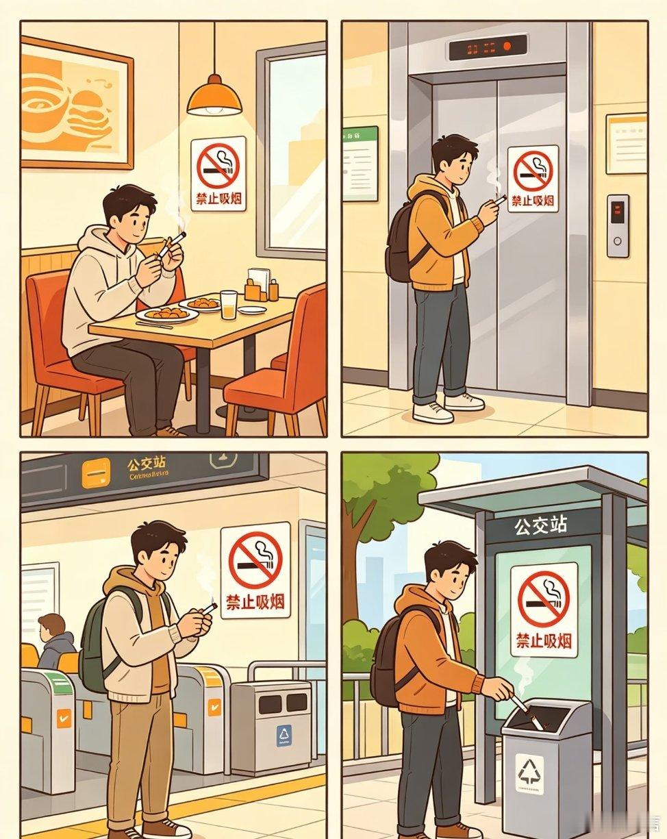 公共场所禁烟是标配2026世界无烟日💨你知道吗？▫️公共场合的二手烟，会让老人