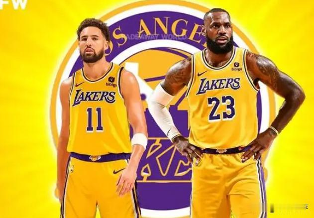 湖人想获得克莱-汤普森有点难度，詹姆斯主动降薪可以获得1258千万一年的中产合同