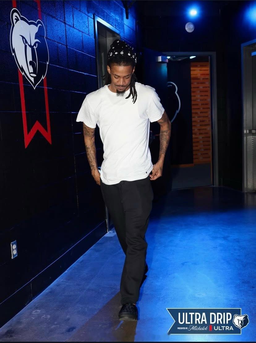 莫兰特今日进场照 ！简洁朴素风～马刺vs灰熊莫兰特