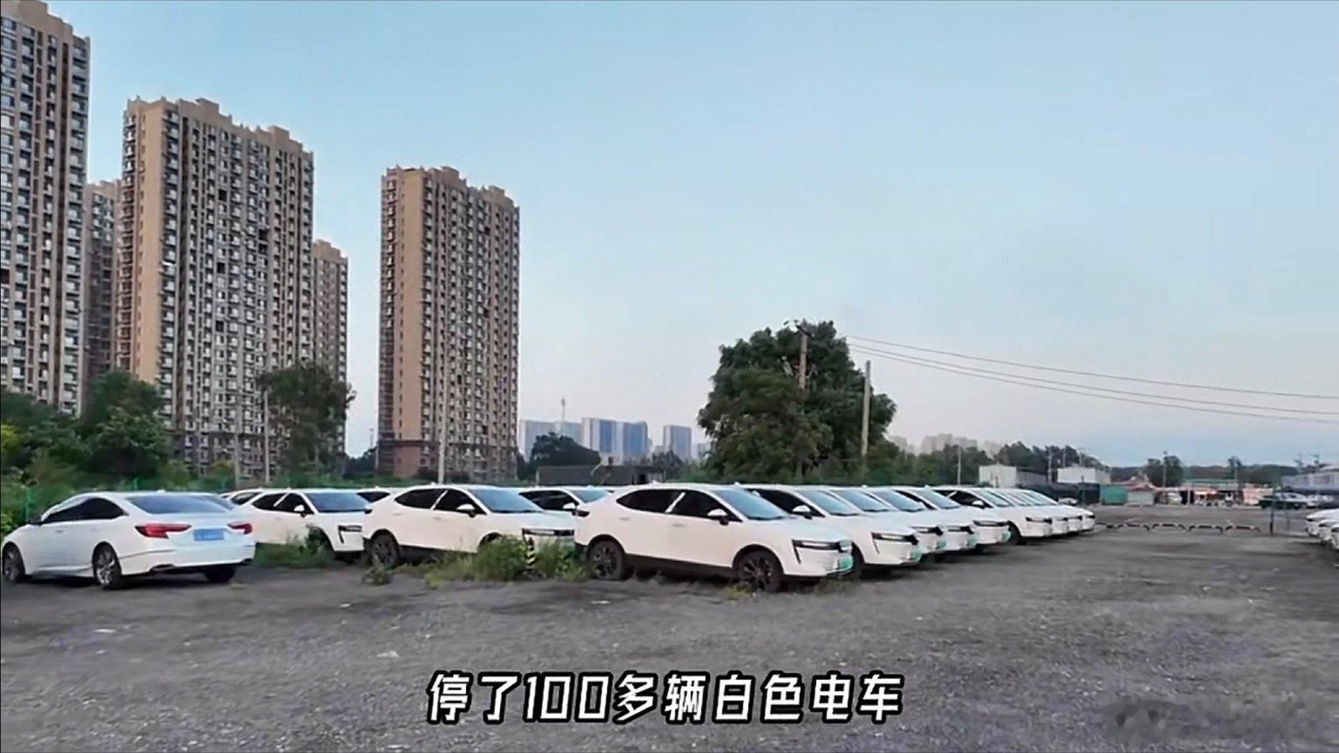 100多辆新能源车停放在辽宁，车上牌照挂的却是湘A湖南长沙的牌照？细心的网友顺藤