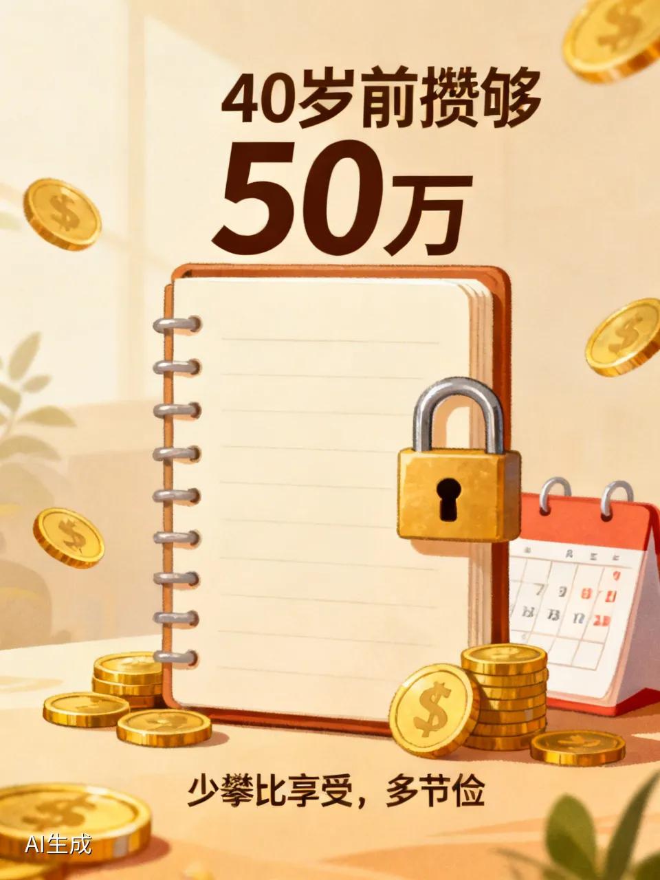 一个人存50万有多难，
人一生中25-45岁是财富积累的黄金期，一旦你结婚生孩子