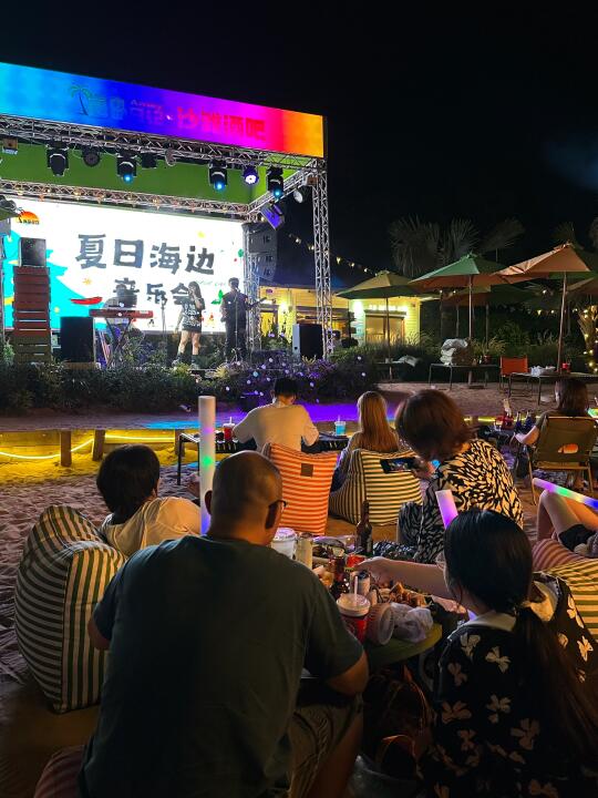黄厝沙滩乐队演出live图实况🏝️好chill