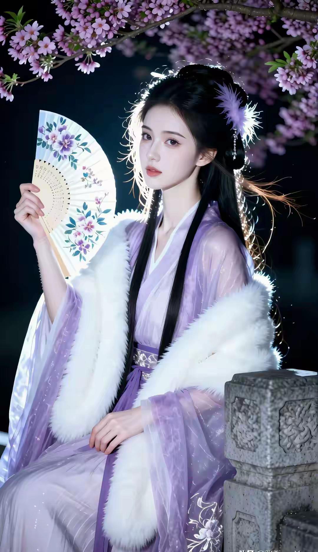 这组写真堪称国风美学的极致呈现，将清冷仙气与温婉柔情完美融合，每一帧都像极了古言