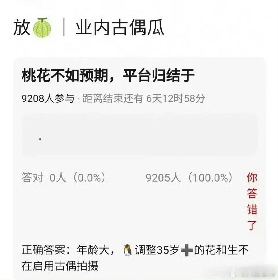 古偶演员以后要限制年龄了吗？ ​​​