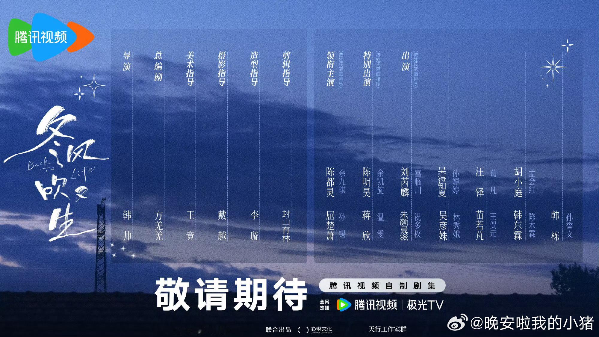 陈都灵新剧冬风吹又生开机官宣🎊🎊 